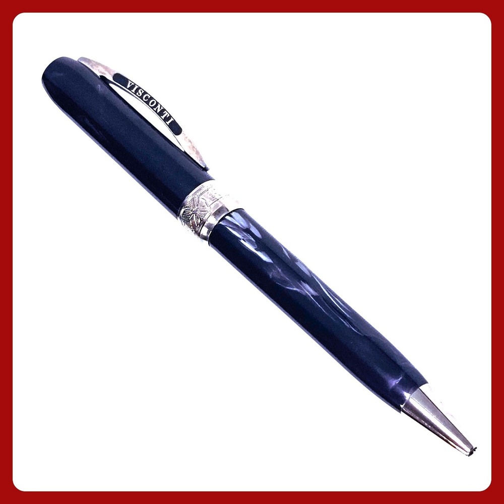 Visconti Rembrandt Ballpoint Pen Resin Black Variegated‎ OS EUC